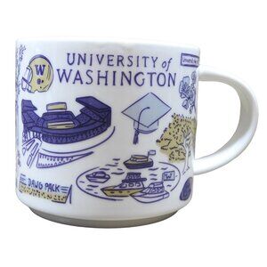 Starbucks UNIVERSITY OF WASHINGTON Been There Series UW Mug Cup 14 Oz NIB